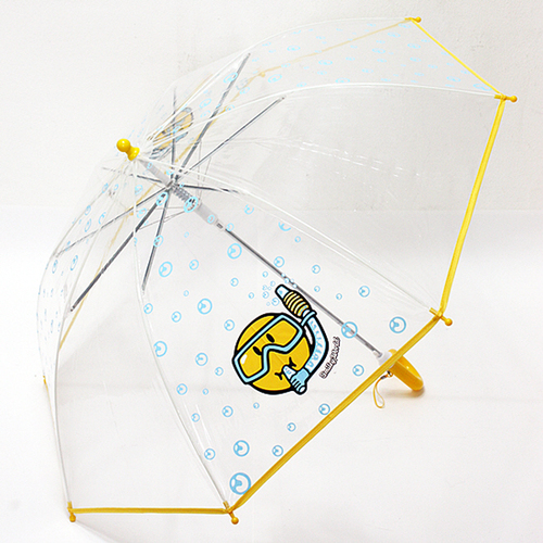스마일리 53 투명장우산 아동우산(잠수하는 스마일리)