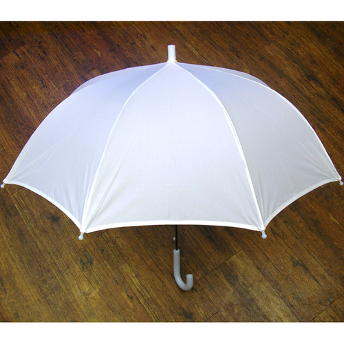 미술용 흰색 폰지 우산