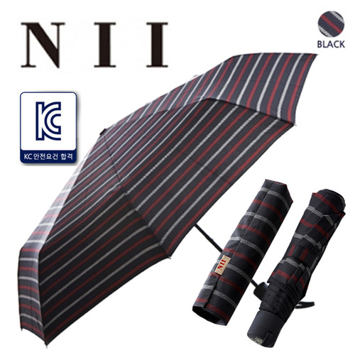 [NII] 클래식 스트라이프 3단 우산   